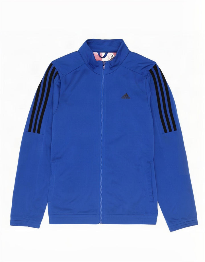 Adidas Herren-Trainingsanzug-Oberteil, Jacke, Größe S, Blau
