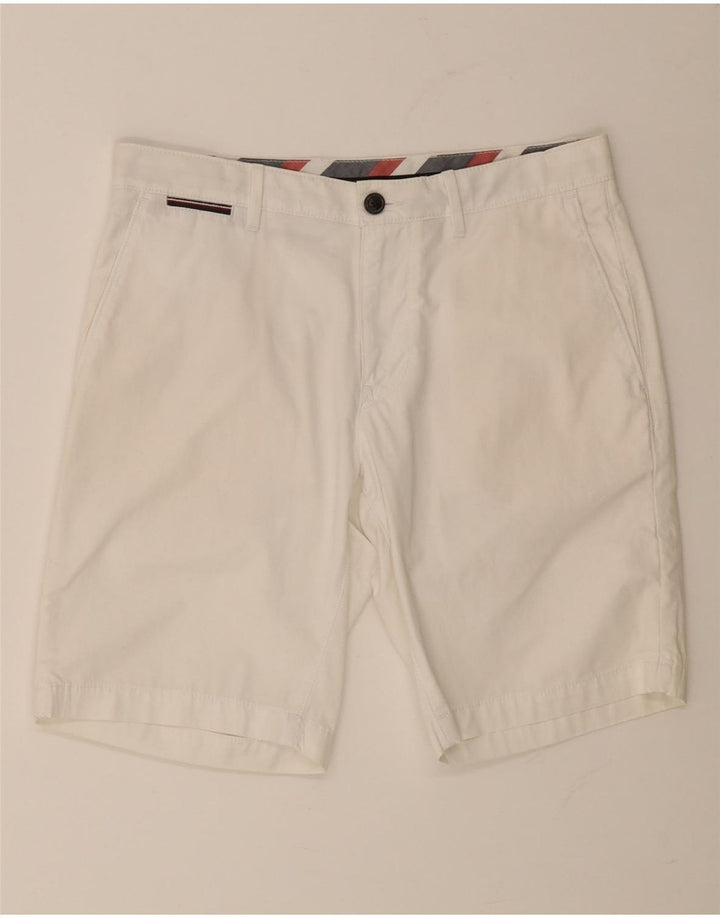 TOMMY HILFIGER Herren Chino Shorts W31 Mittelweiße Baumwolle