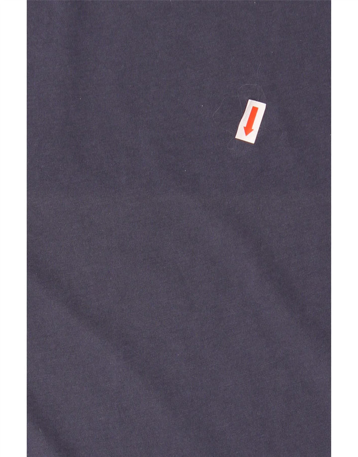 SUN68 Herren-T-Shirt-Oberteil aus Baumwolle in mittlerem Marineblau