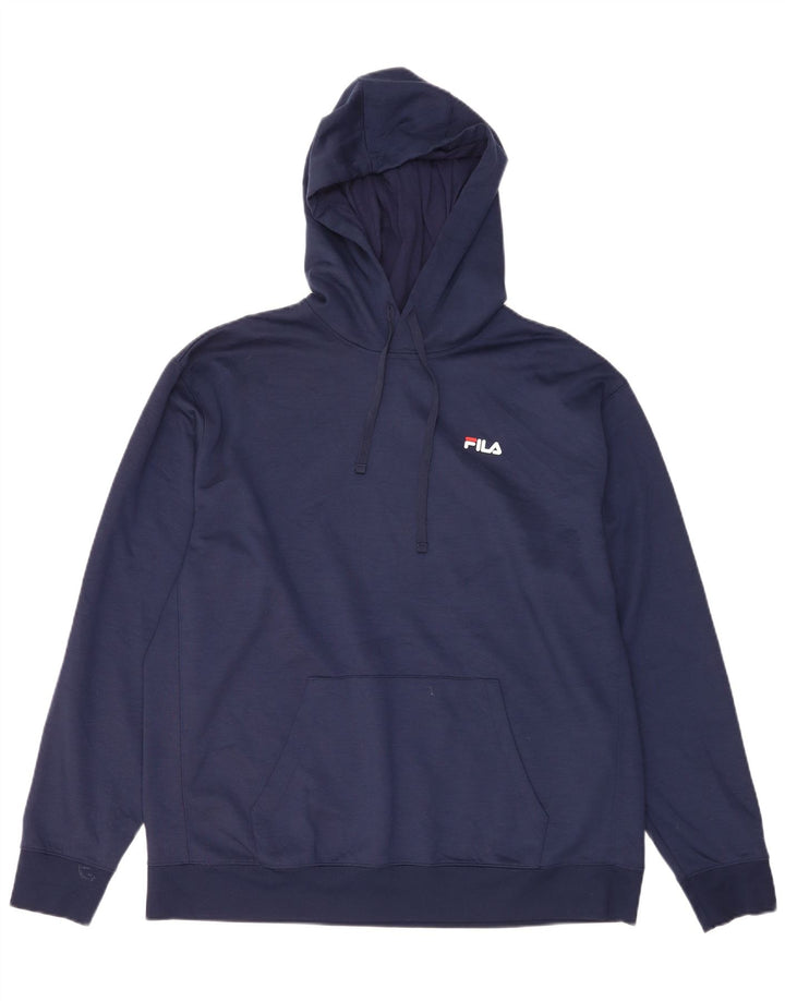 Fila Herren Kapuzenpullover XL Marineblau Polyester