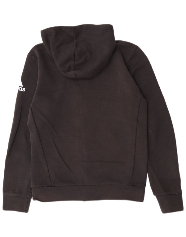 Adidas Herren Zip Hoodie Pullover Small Schwarz Baumwolle