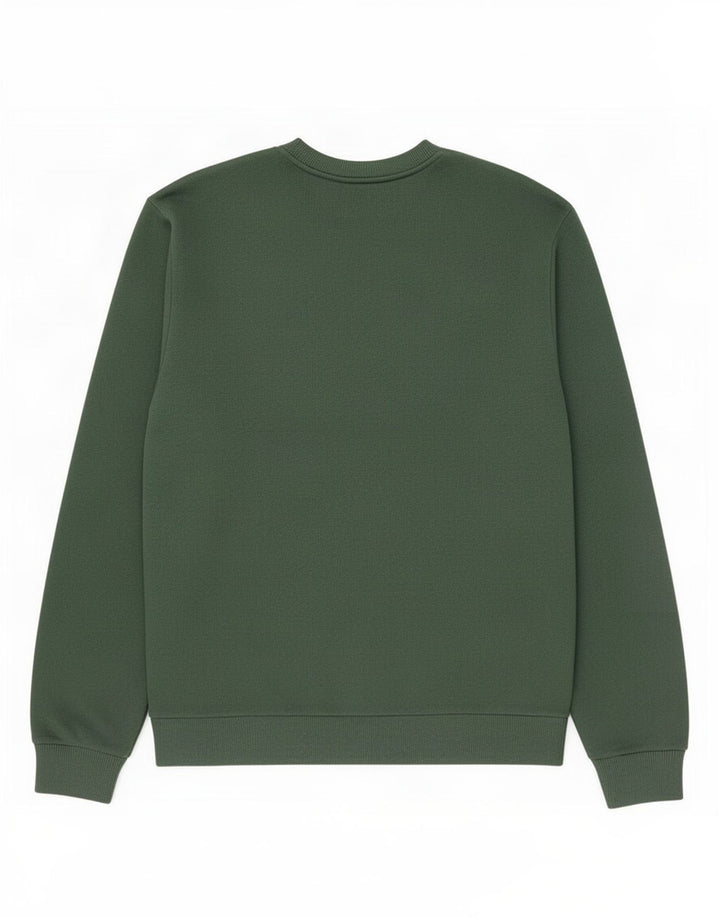 Gap Herren-Pullover mit Rundhalsausschnitt, mittelgrüne Baumwolle