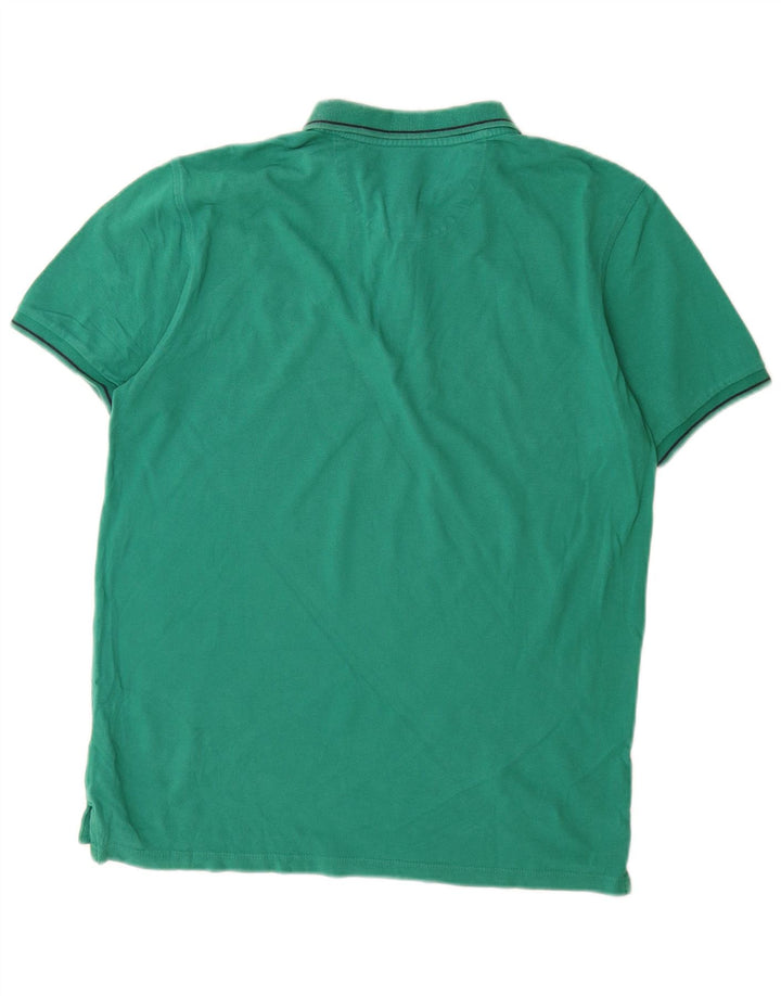 Lee Herren-Poloshirt mit normaler Passform, mittelgrüne Baumwolle