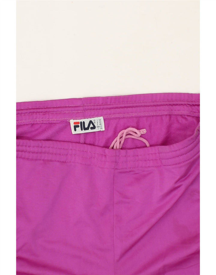 FILA Mens Tracksuit Trousers IT 54 XL Pink Polyester Vintage Fila and Second-Hand Fila from Messina Hembry 