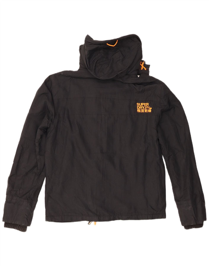Superdry Damen Graphic Windjacke UK 14 Medium Schwarz