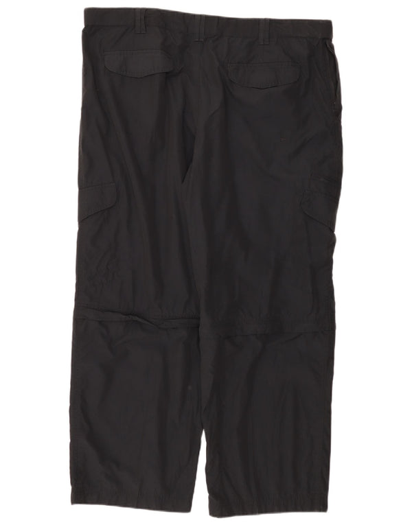 Gerade Herren-Cargohose von Marks & Spencer, Breite 42, Länge 29, Schwarz, Polyamid