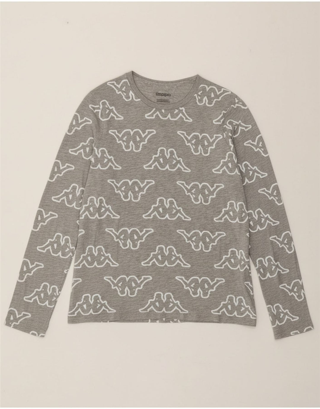 KAPPA Girls Graphic Top Long Sleeve 12-13 Years Grey