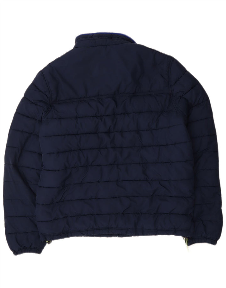 Tommy Hilfiger Herren Wattierte Jacke UK 40 Medium Marineblau Polyester