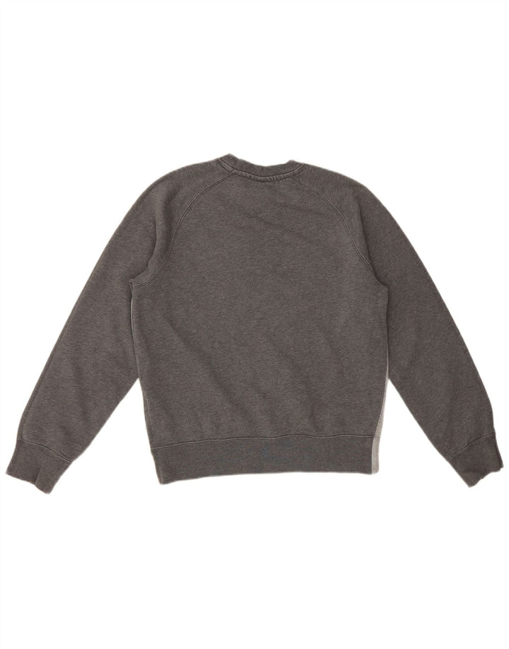 Nike Herren-Sweatshirt-Pullover, klein, graue Farbblock-Baumwolle