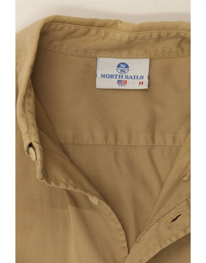 NORTH SAILS Mens Shirt Medium Beige Cotton Vintage North Sails and Second-Hand North Sails from Messina Hembry 