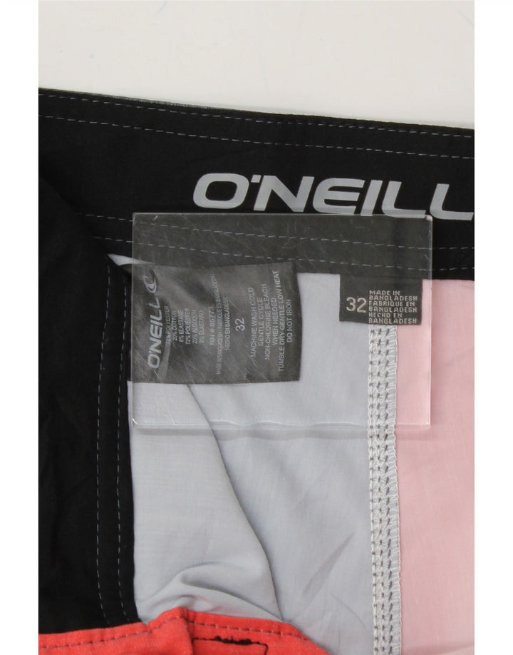 O'NEILL Mens Swimming Shorts Medium  Red Colourblock Cotton Vintage O'Neill and Second-Hand O'Neill from Messina Hembry 