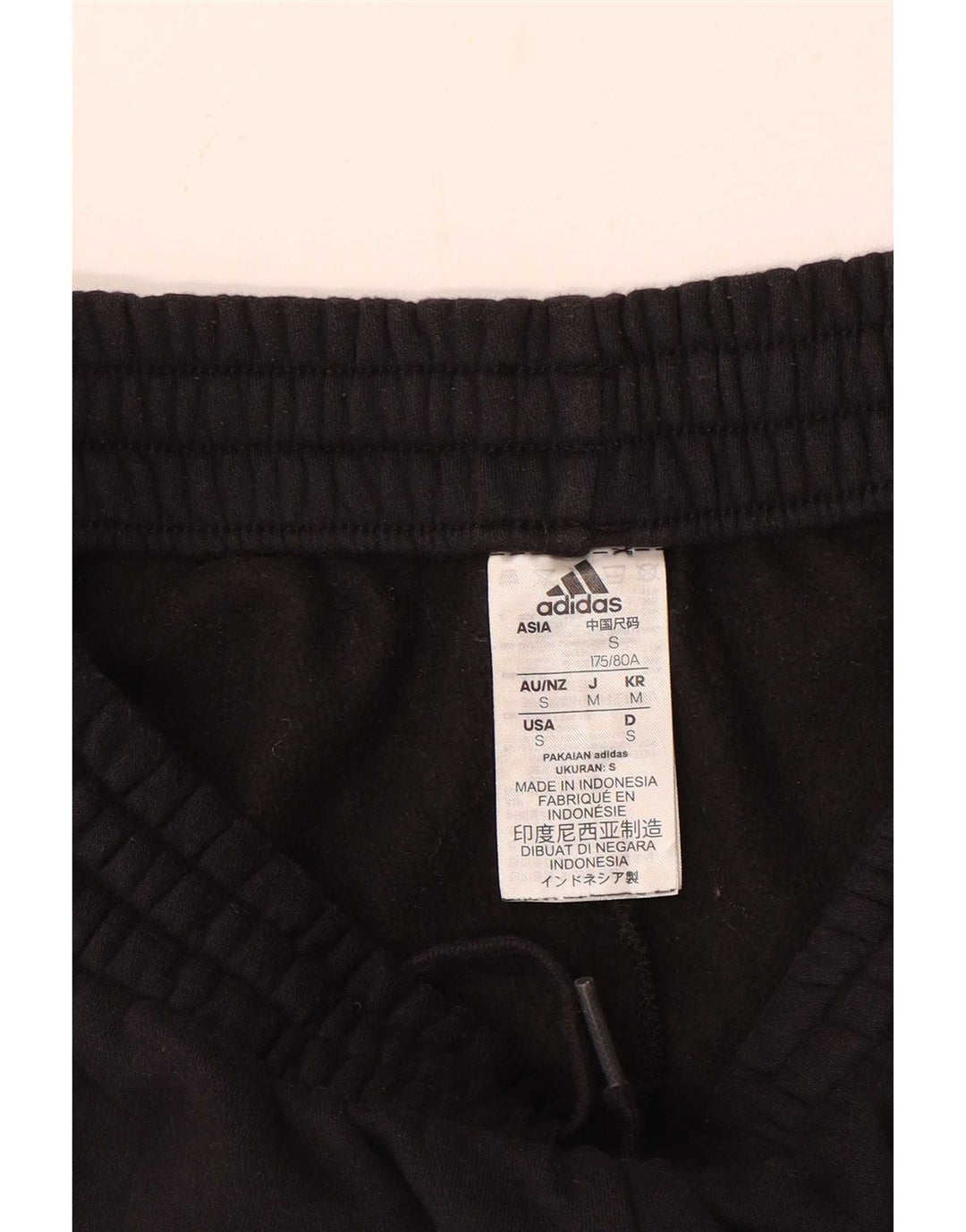 Adidas Herren-Trainingshose, Größe S, schwarze Baumwolle