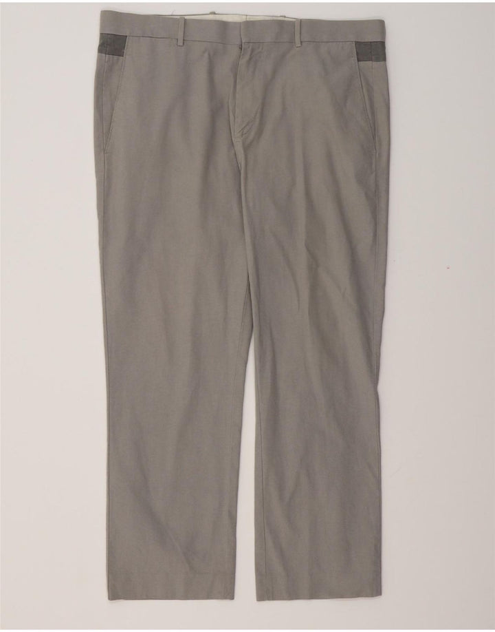DOCKERS Mens Straight Chino Trousers W38 L28 Grey Cotton