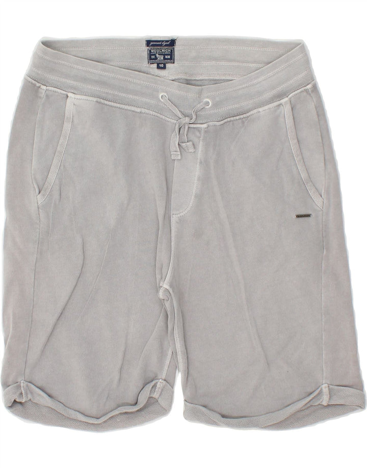 WOOLRICH Boys Sport Shorts 9-10 Years Grey Cotton Vintage Woolrich and Second-Hand Woolrich from Messina Hembry 