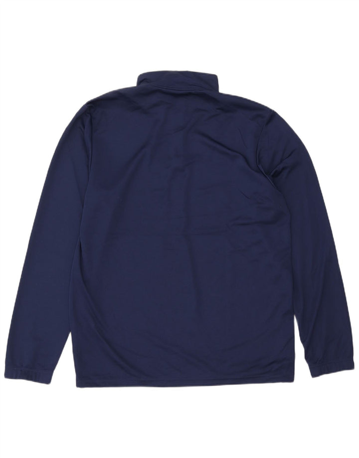 Adidas Herren Aeroready Zip Neck Pullover Trainingsanzug Top Large Marineblau