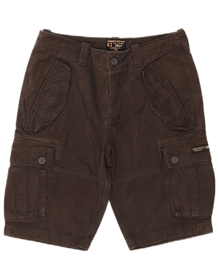 Superdry Herren Cargoshorts W30 mittelbraune Baumwolle