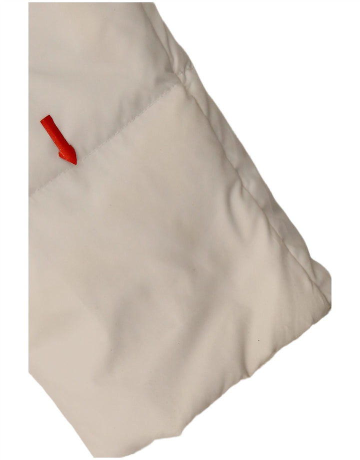 Champion Damen-Kapuzenjacke, wattiert, UK 14, Mittelweiß, Polyester