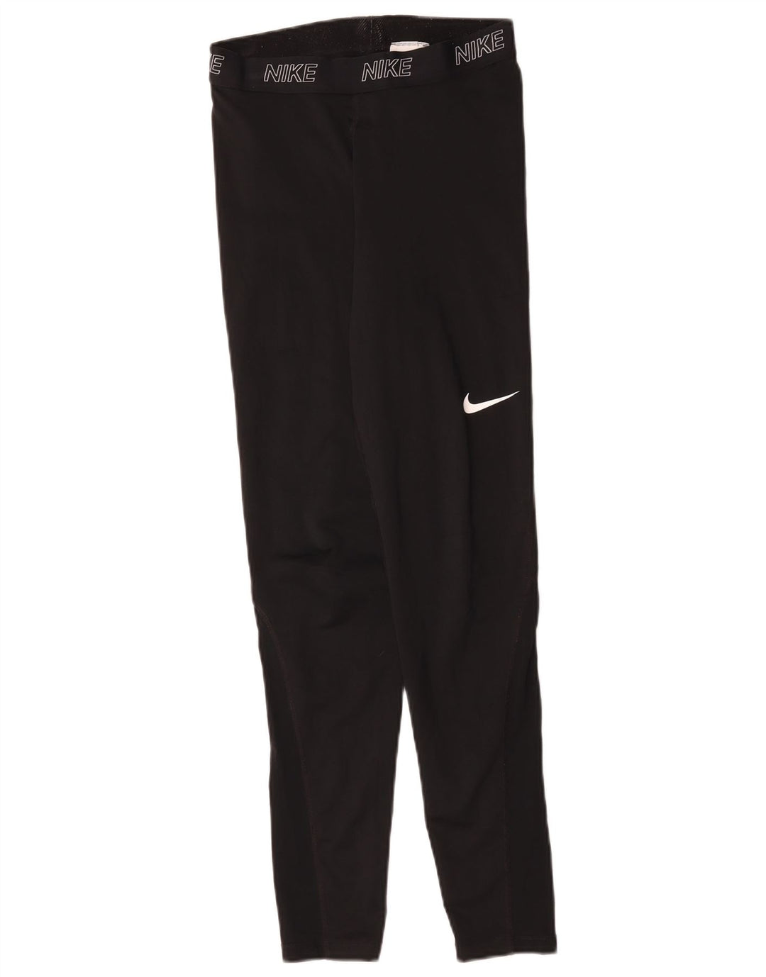 Nike Womens Graphic Leggings UK 12 Mittelschwarzes Polyester