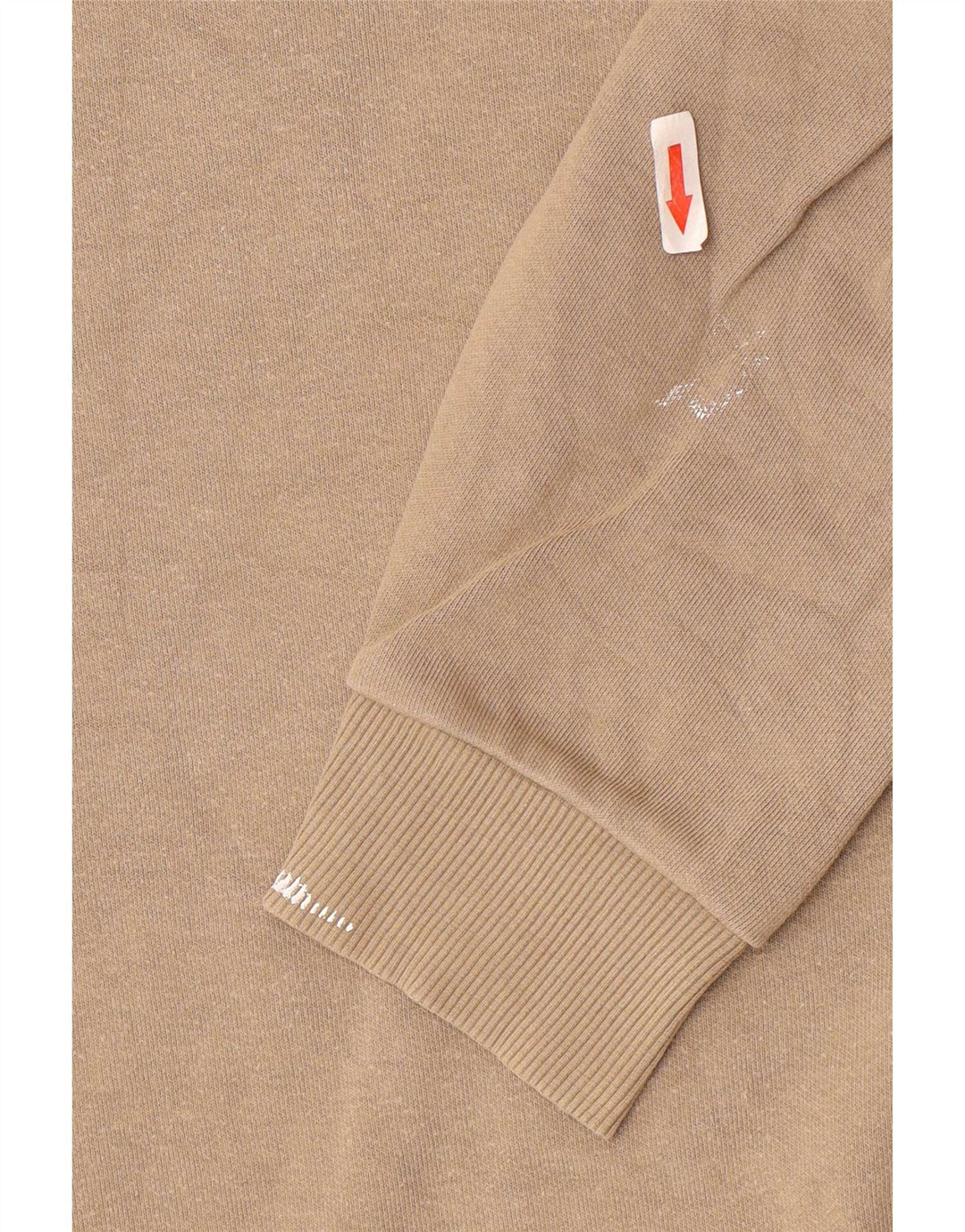 Zara Herren-Sweatshirt-Pullover, mittelbeige Baumwolle
