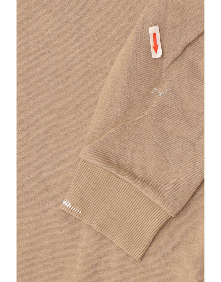 Zara Herren-Sweatshirt-Pullover, mittelbeige Baumwolle