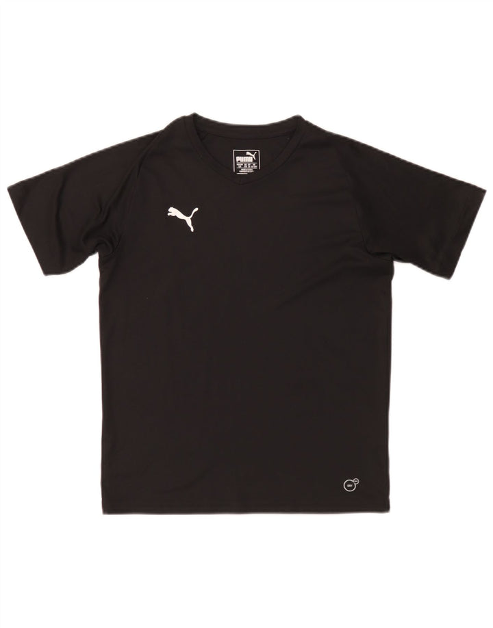 Puma T-Shirt für Jungen, 11–12 Jahre, schwarzes Polyester