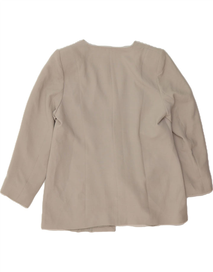 MARINA RINALDI Womens Oversized 1 Button Blazer Jacket Size 19 Small Grey Vintage Marina Rinaldi and Second-Hand Marina Rinaldi from Messina Hembry 