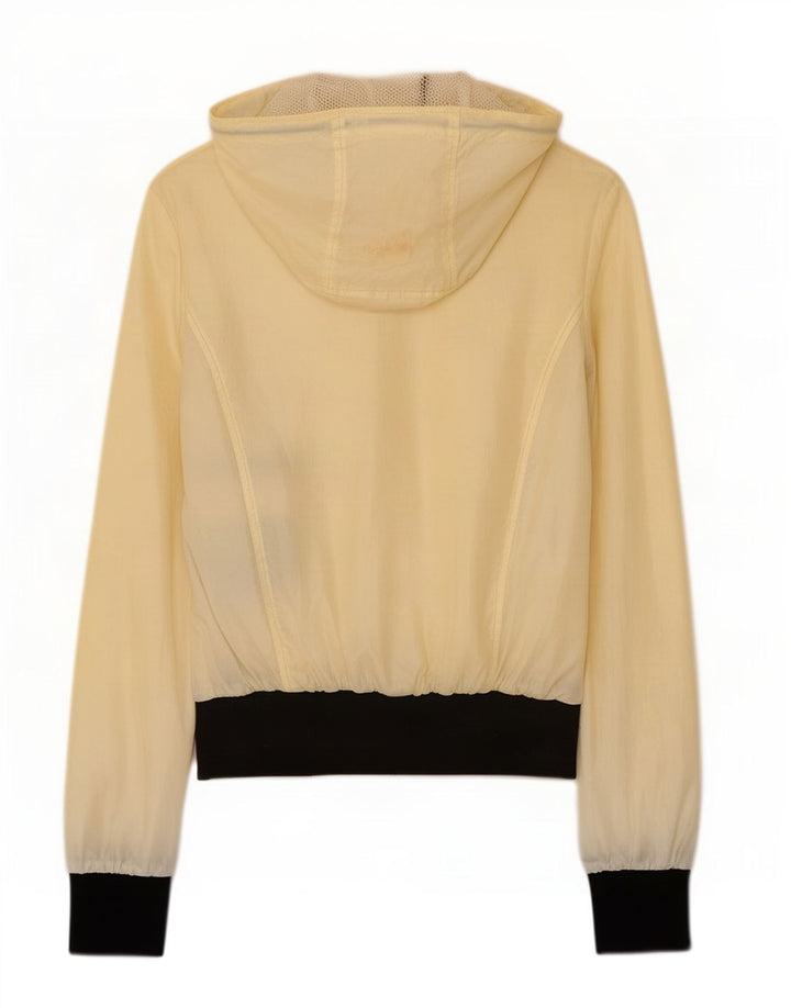 Refrigiwear Damen-Regenjacke mit Kapuze, UK 14, Mittelgelb, Farbblock