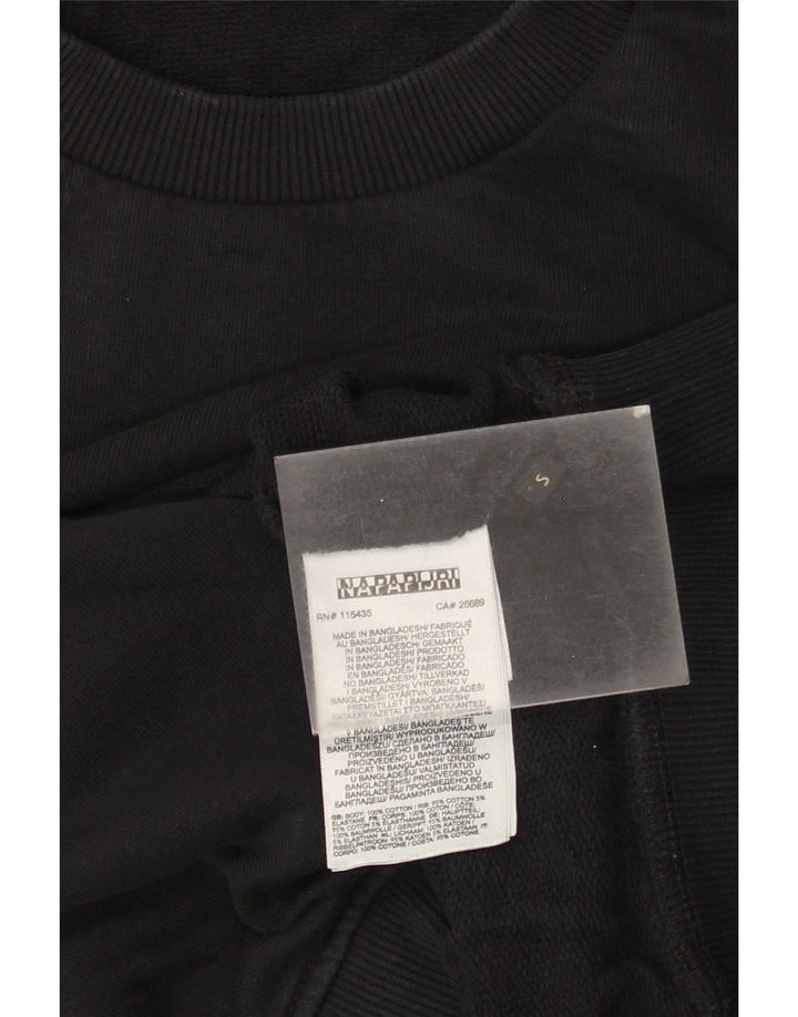Napapijri Herren-Sweatshirt, Pullover, Größe S, Schwarz, Baumwolle