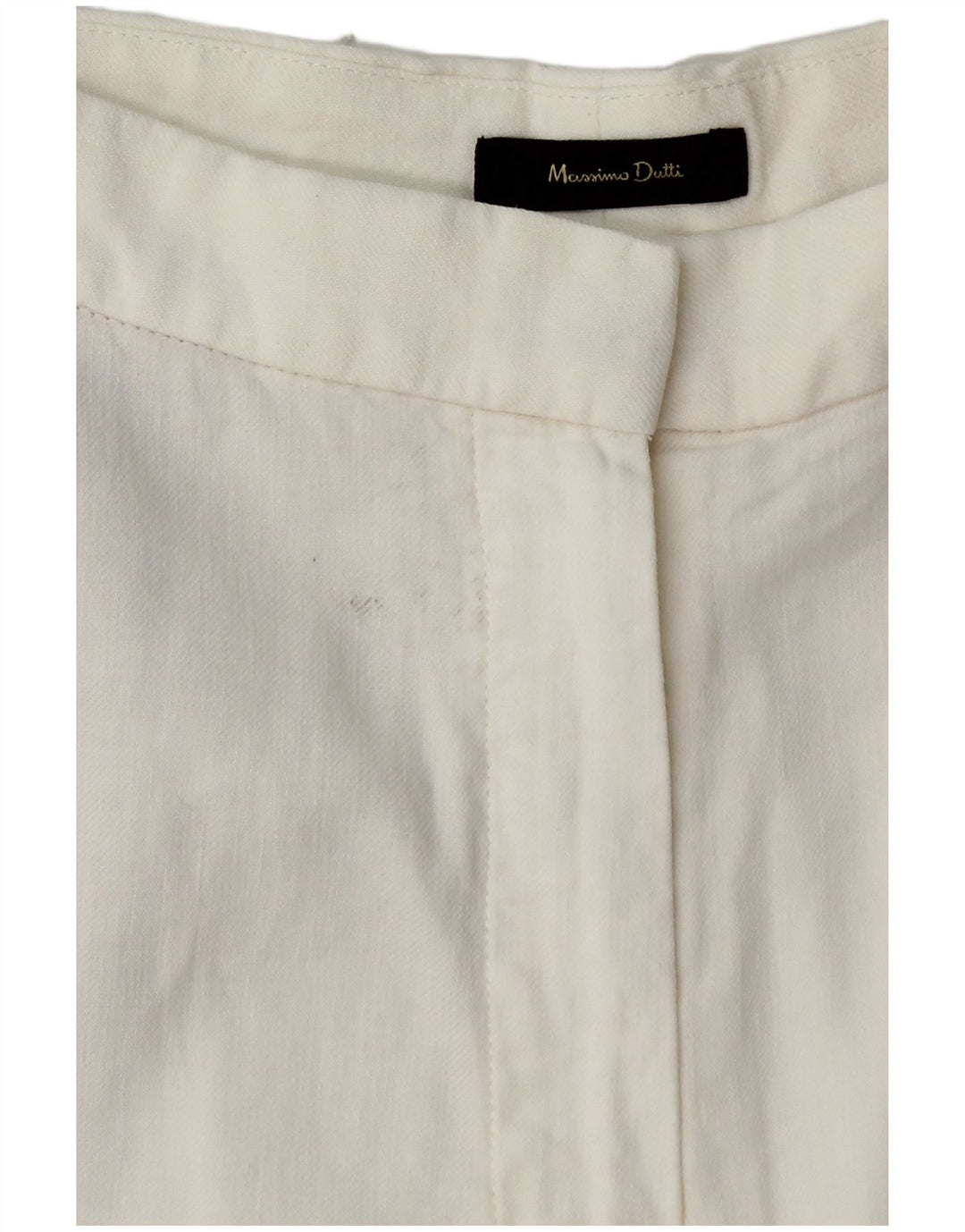 MASSIMO DUTTI Damen Tapered Chino Hose EU 40 Medium W30 L27 Weiß