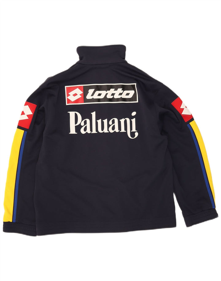 Lotto Herren-Trainingsanzug mit Grafik, groß, Marineblau, Farbblock-Polyester