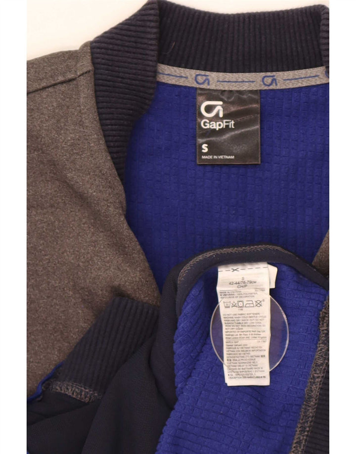 Gap Herren-Trainingsanzug-Oberteil, Jacke, klein, graues Farbblock-Polyester