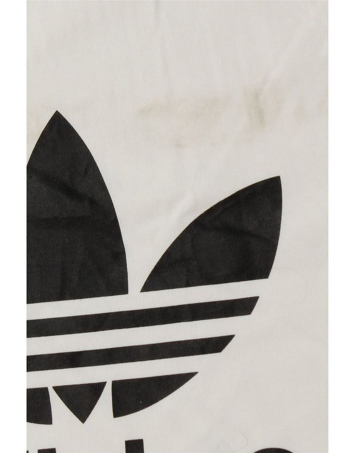 Adidas Herren Grafik T-Shirt Top Small Weiß Baumwolle