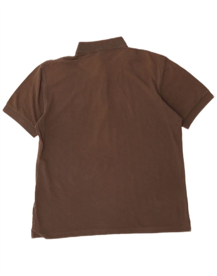 Hugo Boss Herren-Poloshirt aus mittelbrauner Baumwolle