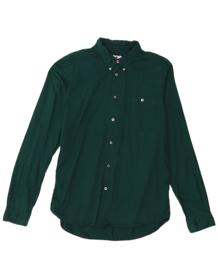 Paul Smith Herren-Hemd mit maßgeschneiderter Passform, Größe L, Grün