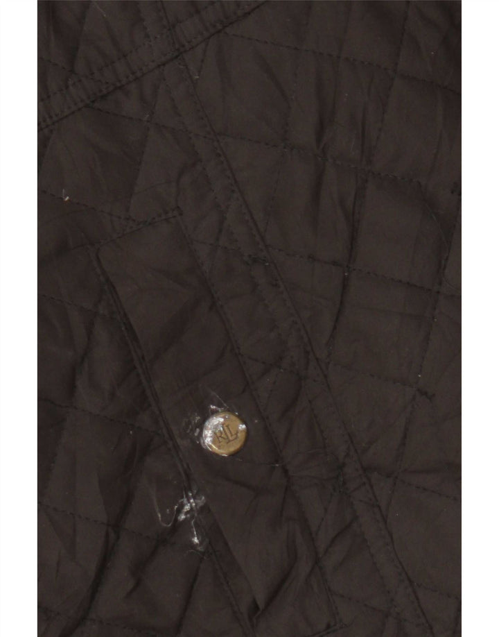 Ralph Lauren Damen Steppjacke UK 14 Large Braun Polyester