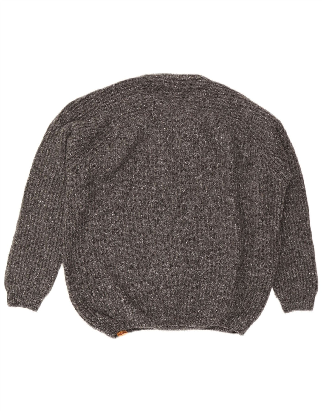 Timberland Herren-Pullover mit Rundhalsausschnitt, große grau gefleckte Wolle