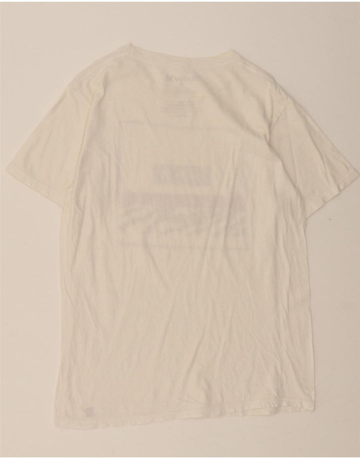 HURLEY Mens Graphic T-Shirt Top Medium White Cotton Vintage Hurley and Second-Hand Hurley from Messina Hembry 