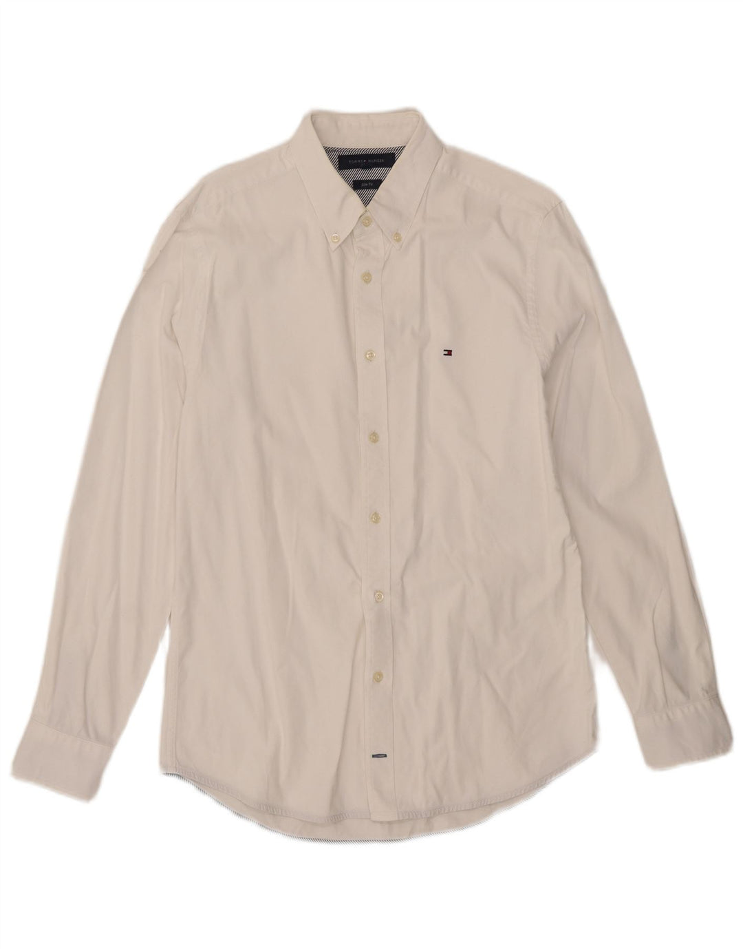 Tommy Hilfiger Herren Slim Fit Hemd Mittelweiß