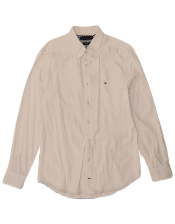 Tommy Hilfiger Herren Slim Fit Hemd Mittelweiß