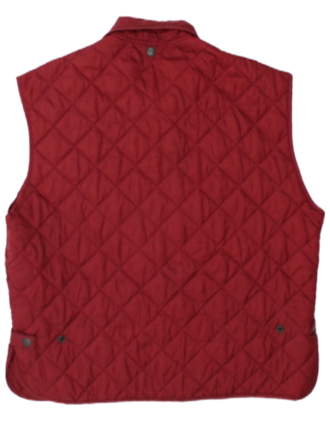 Vintage Herren Steppweste UK 38 Medium Burgund