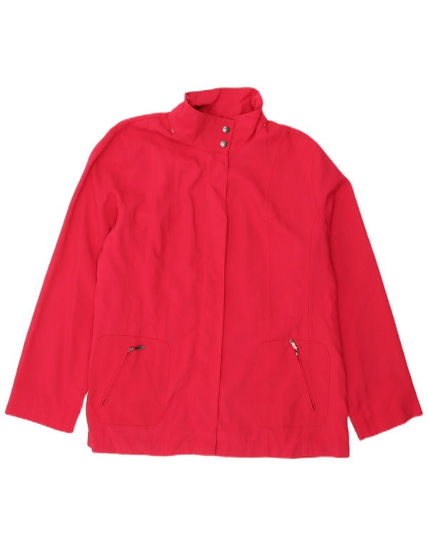 Marks & Spencer Damen Bomberjacke UK 18 XL Rosa Polyamid