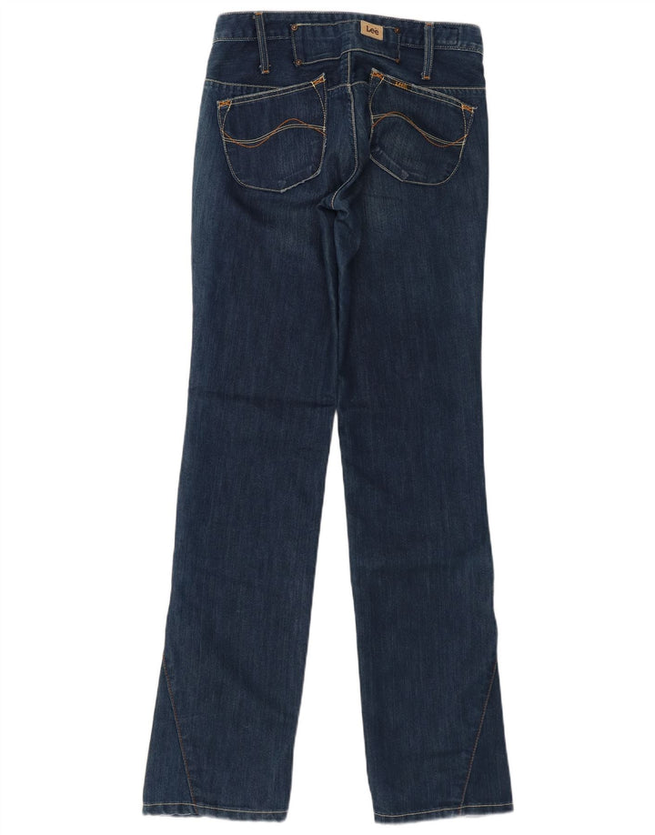 Lee Damen Bootcut-Jeans W28 L33 Blaue Baumwolle