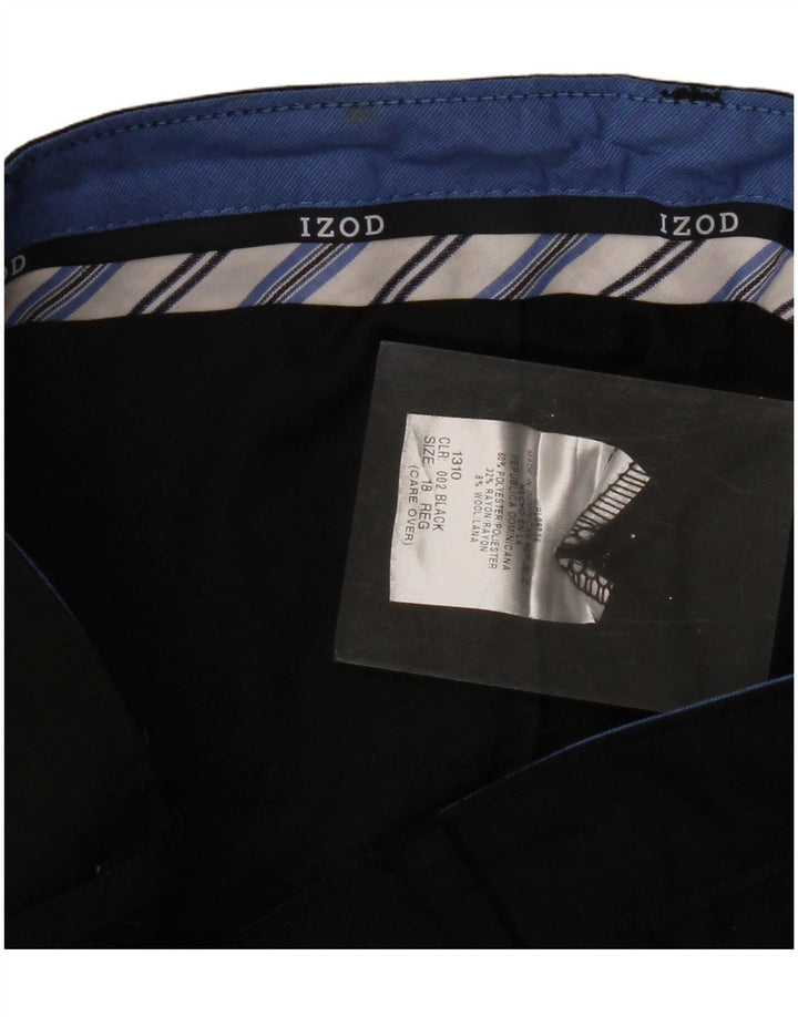IZOD Boys Straight Suit Trousers 15-16 Years W28 L29 Black Polyester