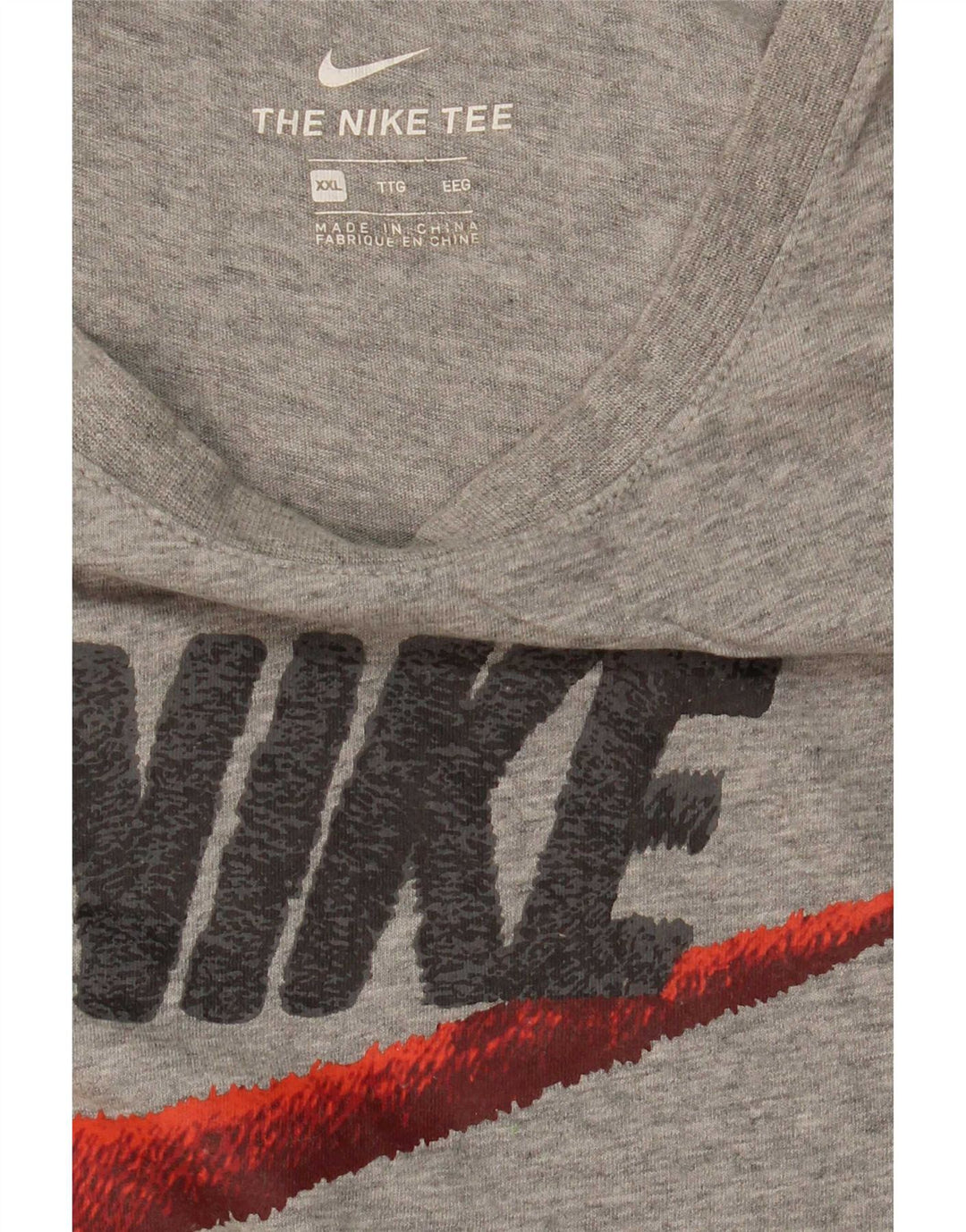 Nike Herren Grafik T-Shirt Top 2XL Grau meliert