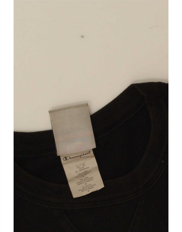 Champion Herren-T-Shirt mit Grafik, mittelschwarze Baumwolle