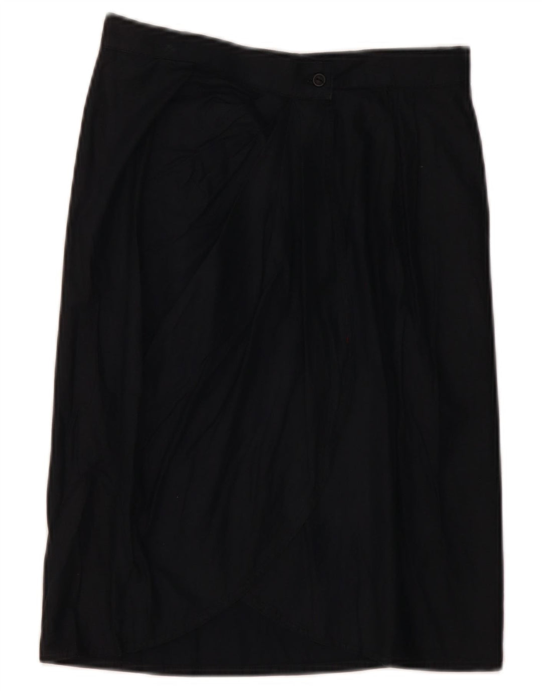 VINTAGE Damen Wickelrock W26 Small Schwarz