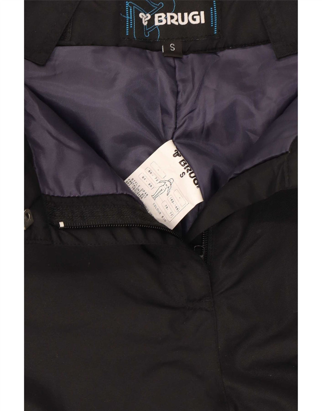 Brugi Damen Skihose UK 10 Small Schwarz Polyamid