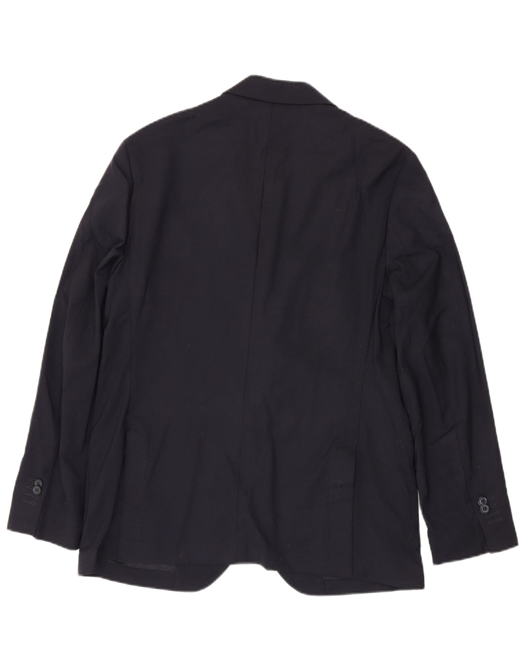 Massimo Dutti Herren-Blazer mit 2 Knöpfen, EU 52, große marineblaue Wolle