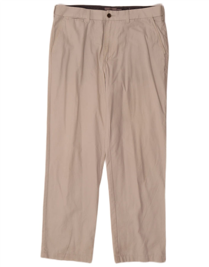 Marks & Spencer Herren Straight Regular Chinohose W36 L31 Off White