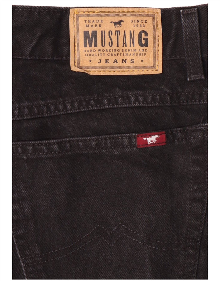 MUSTANG Herren Straight Jeans W32 L30 Schwarz